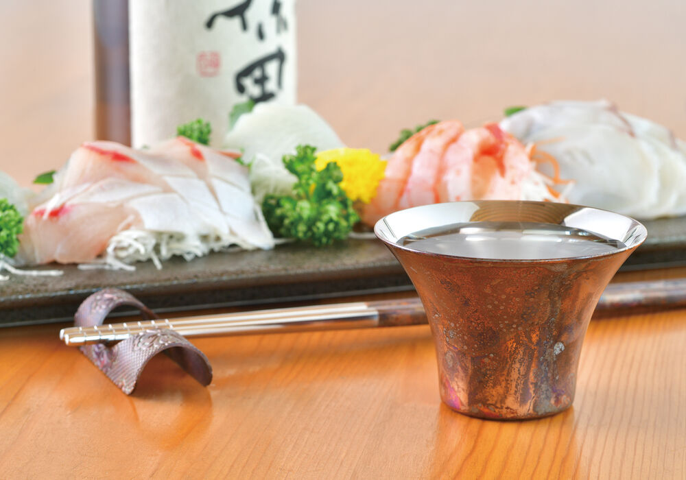 ぐい吞み　茶