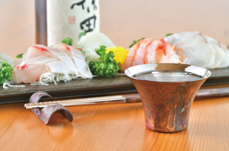 ぐい吞み　茶